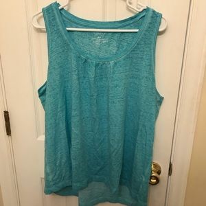 aqua tank top only worn a few times